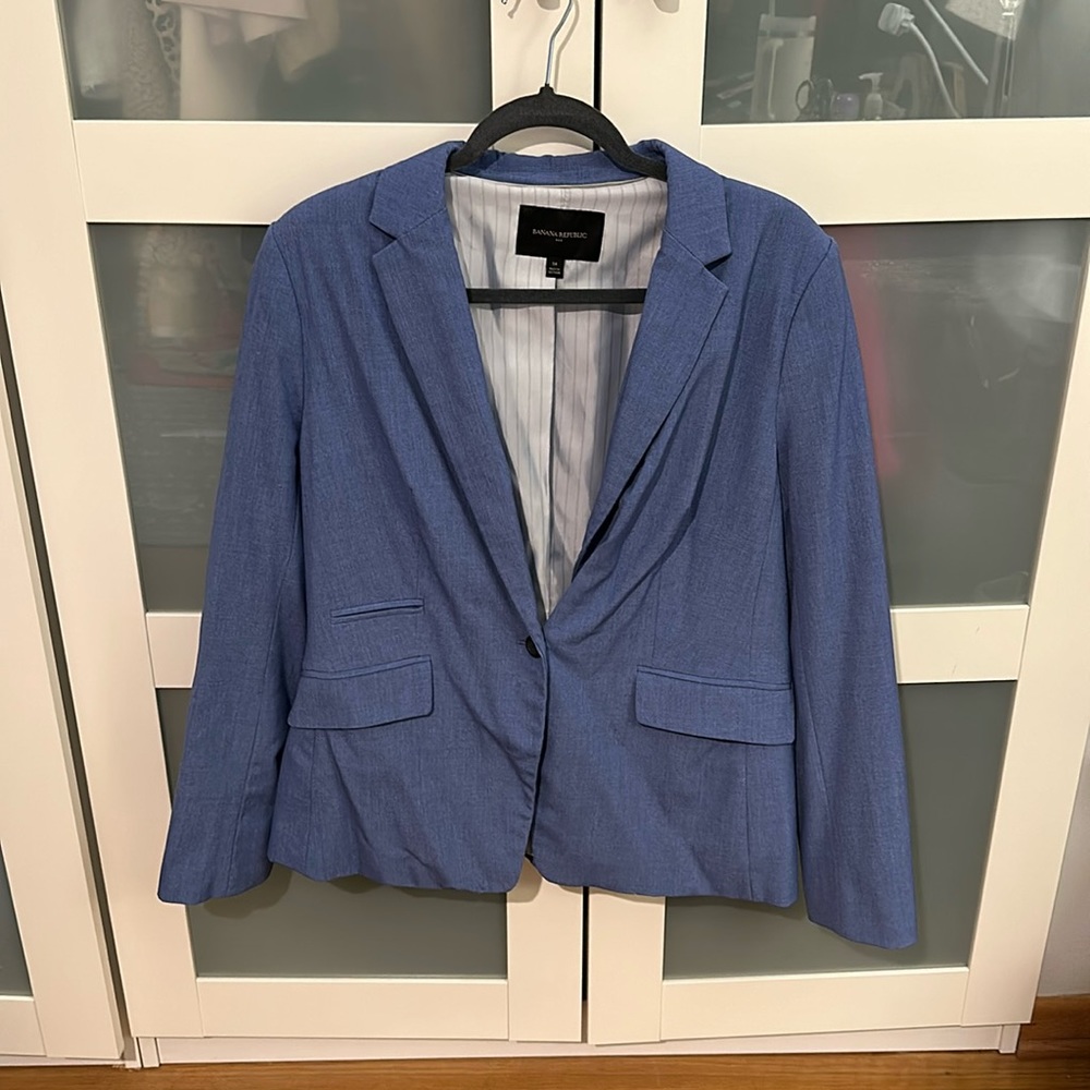 Banana republic light blue formal blazer
